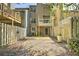 Fenced in back yard with rock groundcover and patio area perfect for outdoor enjoyment at 3285 Long Iron Pl, Lawrenceville, GA 30044
