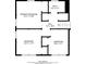 Layout of floor three featuring three bedrooms and a full bath at 5795 Deerfield Trl, Atlanta, GA 30349