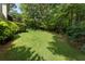 Expansive backyard featuring a lush lawn, mature trees, and landscaping, perfect for outdoor activities at 1605 Little Lisa Ln, Snellville, GA 30078