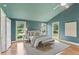 Spacious bedroom with vaulted ceiling, with many windows and hardwood floors at 185 Pamela Nw St, Marietta, GA 30064