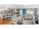 Open living space with kitchen, dining, and living area with lots of natural light at 185 Pamela Nw St, Marietta, GA 30064