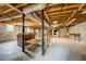 Unfinished basement includes a workbench and utility hookups at 1850 Francis Sw Rd, Conyers, GA 30094