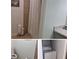 Functional bathroom featuring a shower with curtain, toilet, and built-in shelving for storage at 3796 Kensingwood Trce, Decatur, GA 30032