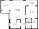 Detailed floor plan showcasing the layout of the home, including bedroom, bathroom, living room, and kitchen dimensions at 3481 Lakeside #901 Ne Dr, Atlanta, GA 30326