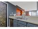 The kitchen pass through has a bar with seating to the living room at 3481 Lakeside #901 Ne Dr, Atlanta, GA 30326