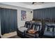 Home theater room featuring comfortable leather seating and a large screen at 3606 Packhorse Run, Marietta, GA 30066