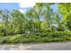 A view of a two-story home nestled among trees with a sprawling green lawn and driveway at 4112 Willow Sw Walk, Lilburn, GA 30047