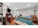 Bedroom featuring a comfortable bed, TV, and ample space at 4994 Willow Creek Dr, Woodstock, GA 30188
