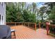 Spacious deck offers an ideal space for outdoor gatherings and enjoying the serene backyard views at 4994 Willow Creek Dr, Woodstock, GA 30188