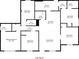 Detailed floor plan showcasing the layout of the home, including room dimensions and connections at 3735 Boulder Park Sw Dr, Atlanta, GA 30331