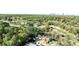 Expansive aerial view showcasing a beautiful home nestled in a lush, wooded neighborhood with city skyline in the distance at 1572 Clifton Rdg, Atlanta, GA 30307