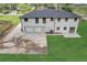Aerial view of backyard with patio and ample parking at 4576 Dorset Circle, Decatur, GA 30035