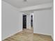 Empty bedroom with hardwood floors and a neutral color scheme at 4576 Dorset Circle, Decatur, GA 30035