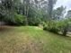 Spacious backyard with lush green lawn and mature trees, offering ample space for recreation at 3 Perthshire Dr, Peachtree City, GA 30269