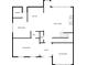 First floor floorplan featuring the laundry, kitchen, dining area, living room, and sitting room at 20 Daniel Crk, Sugar Hill, GA 30518