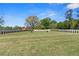 Over-sized backyard with manicured lawn and white fence, providing ample space for recreation and outdoor enjoyment at 2989 Waterford Dr, Conyers, GA 30094