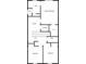 An overview of the floor plan on the second floor with 3 bedrooms, bathrooms, walk in closet, laundry and an office at 3604 Silvery Way, Powder Springs, GA 30127