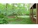 A sprawling green backyard offers a serene escape into nature at 1855 Vintage Dr, Snellville, GA 30078