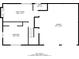 Simplified floor plan of the home's first floor, showcasing the layout and dimensions of rooms at 3938 Emerald Springs Ct, Decatur, GA 30035