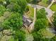Beautiful aerial view of a secluded home surrounded by mature trees and lush greenery at 1864 Gloucester Ct, Snellville, GA 30078