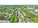 Aerial view of a neighborhood of homes with mature tree cover at 2080 Village Station Xing, Smyrna, GA 30080