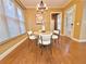 Bright dining area with modern lighting and neutral decor at 2080 Village Station Xing, Smyrna, GA 30080