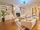 Cozy living room featuring a fireplace, built-in shelving, and comfortable seating arrangement at 2080 Village Station Xing, Smyrna, GA 30080