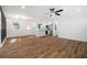 Bright and open floor plan with hardwood floors and white walls at 904 Fairburn Nw Pl, Atlanta, GA 30331