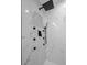 Elegant shower area with black hardware, rainfall showerhead, and marble tile at 904 Fairburn Nw Pl, Atlanta, GA 30331