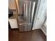 Stainless steel refrigerator with water dispenser and handle at 211 Buckland Dr, Alpharetta, GA 30022