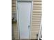 Exterior door leads to storage space with shelving and ample room at 211 Buckland Dr, Alpharetta, GA 30022