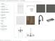 Designer-appointed homes: kitchen selections showcasing cabinets, countertops, backsplash, sink, and lighting at 507 Motivation Nw Cir, Atlanta, GA 30309