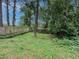 Private backyard featuring lush greenery and a secure wooden fence at 646 Quillian Ave, Decatur, GA 30032