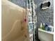 Bathroom featuring a shower, toilet, and themed decor at 3419 White Sands Way, Suwanee, GA 30214