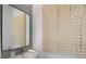 Modern bathroom featuring a stylish mirror, sleek vanity, and contemporary design elements at 515 Motivation Nw Cir, Atlanta, GA 30309