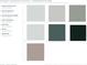 Exterior selections showing paint colors, garage door color, and windows at 515 Motivation Nw Cir, Atlanta, GA 30309