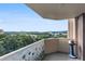 Balcony with a view of the surrounding lush landscape, including a skyline in the distance at 1501 Clairmont Rd # 1522, Decatur, GA 30033