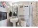 Clean and functional bathroom featuring a pedestal sink and a neutral color scheme at 1501 Clairmont Rd # 1522, Decatur, GA 30033