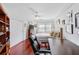 Cozy bedroom with wood floors and a desk setup at 1501 Clairmont Rd # 1522, Decatur, GA 30033