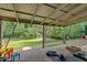 Outdoor patio with covered roof and view of spacious backyard with lush greenery at 2210 Polar Rock Sw Ave, Atlanta, GA 30315