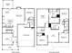 Detailed floor plan showcasing the layout of a spacious five-bedroom, three-bathroom home with attached garage at 7761 Halifax Way, Fairburn, GA 30213