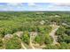 Expansive aerial view of the property showcasing its lush, tree-filled surroundings and serene neighborhood setting at 132 Copper Hills Dr, Canton, GA 30114