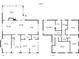 Detailed floor plan showcasing the layout of the first and second floors of the house at 45 Michelle Ne Cir, Atlanta, GA 30342