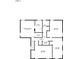 Second floor plan highlighting bedroom layouts, bathrooms, laundry room, and closet spaces at 45 Michelle Ne Cir, Atlanta, GA 30342