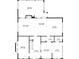 First floor plan showing layout of rooms including kitchen, Gathering room, dining area, and bedrooms at 45 Michelle Ne Cir, Atlanta, GA 30342