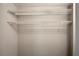 The closet has two wire shelves that provide storage space, promoting an organized and tidy environment at 6906 Park Ave, Atlanta, GA 30342