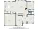 A floor plan showing the layout of the entry level of this home, including the kitchen, living, and dining rooms at 308 Evening Rain Crst, Canton, GA 30114