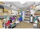 Basement storage area with adjustable shelving units and room for ample storage options at 5360 Franklin Goldmine Rd, Cumming, GA 30028