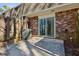 The back patio is brick with sliding glass doors at 3135 Reeves Se St, Smyrna, GA 30080