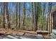 View of the backyard showing the wooded lot behind the fence at 3135 Reeves Se St, Smyrna, GA 30080